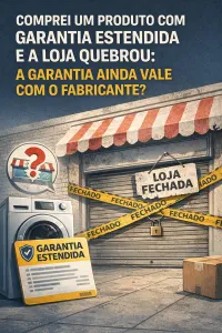 Imagem principal do artigo Comprei um Produto com Garantia Estendida e a Loja Quebrou: A Garantia Ainda Vale com o Fabricante?